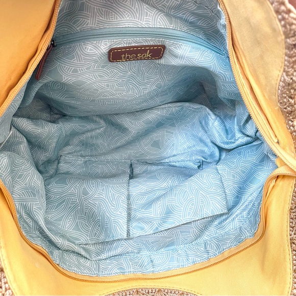 The Sak Genuine Pebbled Leather Hobo Tote / Satchel / Shoulder Bag - Picture 5 of 10